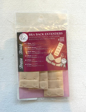 Braza Accessories Braza Bra Extenders Beige 2 Rows
