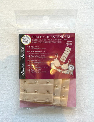 Braza Accessories Braza Bra Extenders Beige 3 Rows