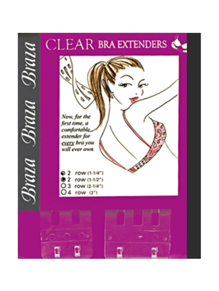 Braza Accessories Braza Bra Extenders Clear 4 Rows
