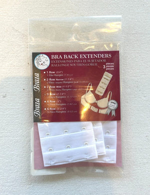 Braza Accessories Braza Bra Extenders White 3 Rows