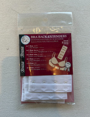 Braza Accessories Braza Bra Extenders White 4 Rows