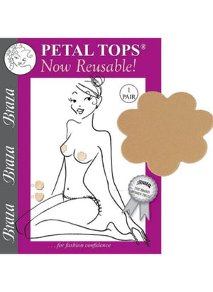 Braza Accessories Braza Re-Usable Petal Tops Beige