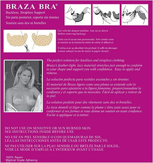 Braza Accessories Braza Stick On Bra Beige 5 Pair