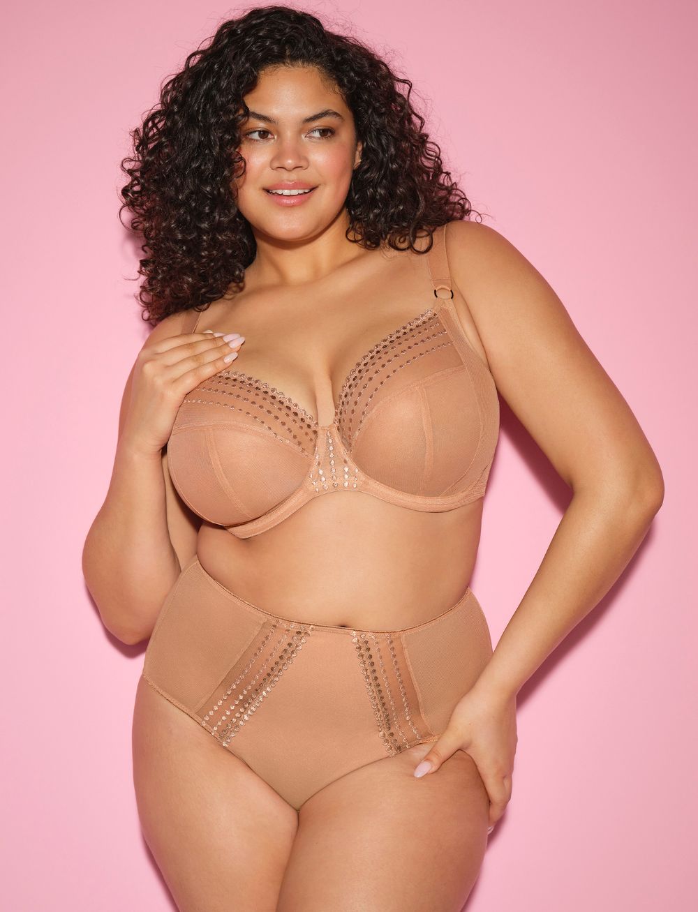 Elomi Matilda UW Plunge Bra Cafe au Lait