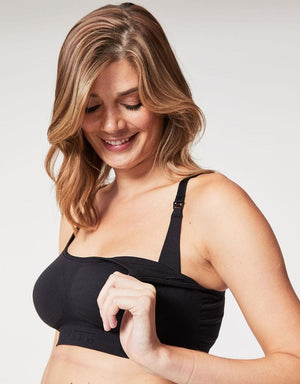 Cake Lingerie Maternity - Bra - Wirefree Cake Cotton Candy Nursing Bra Black