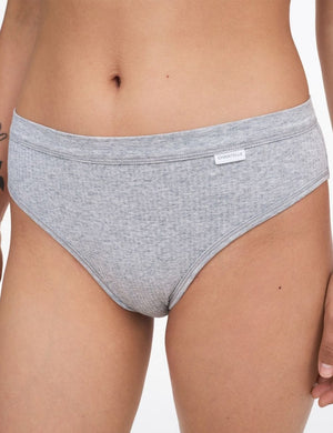 Chantelle Basics - Brief Chantelle Cotton Comfort Hi Cut Brief Mixed Grey