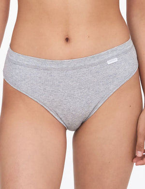 Chantelle Basics - Brief Chantelle Cotton Comfort Hi Cut Brief Mixed Grey