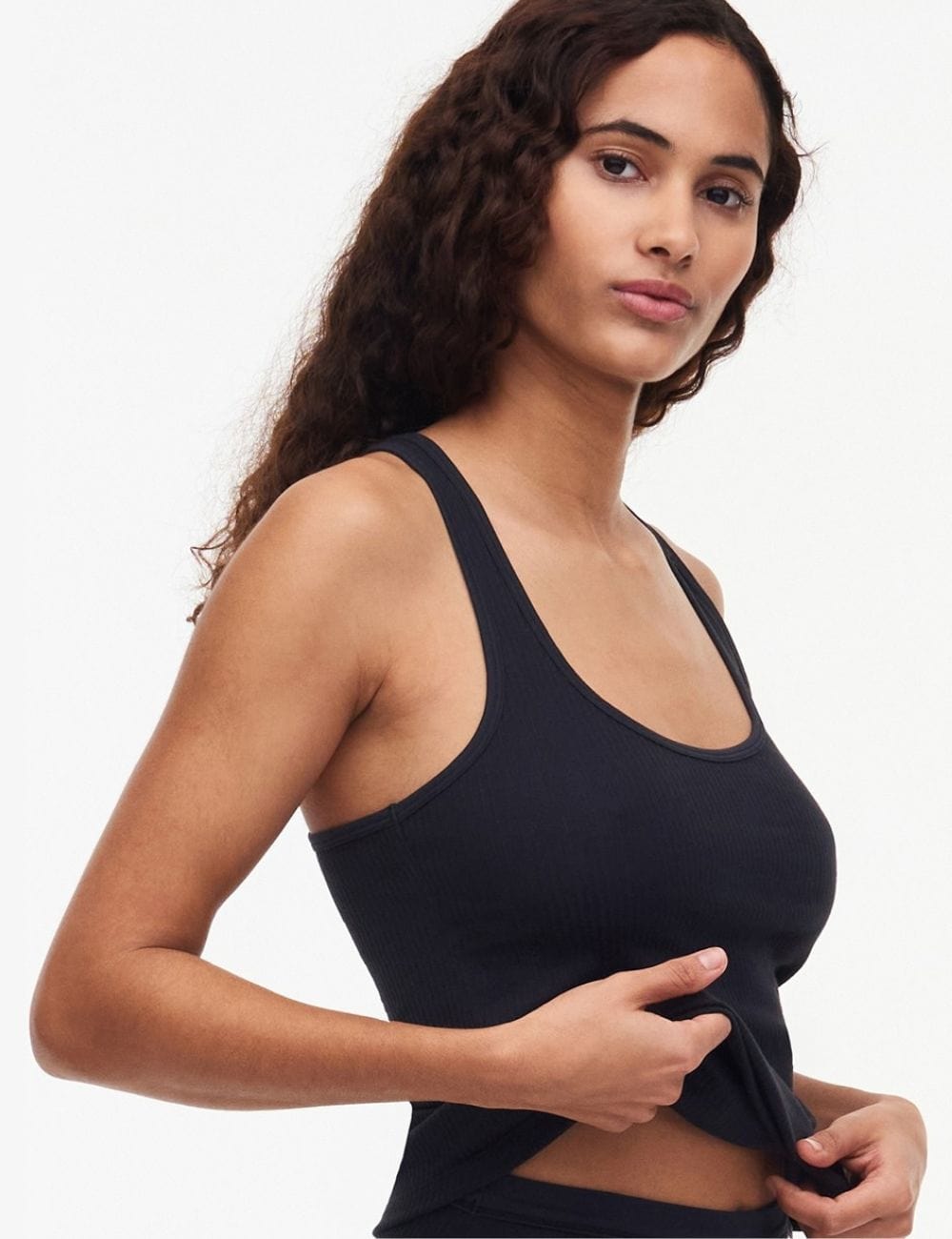 Chantelle Basics - Clothing Chantelle Cotton Comfort Singlet Top Black