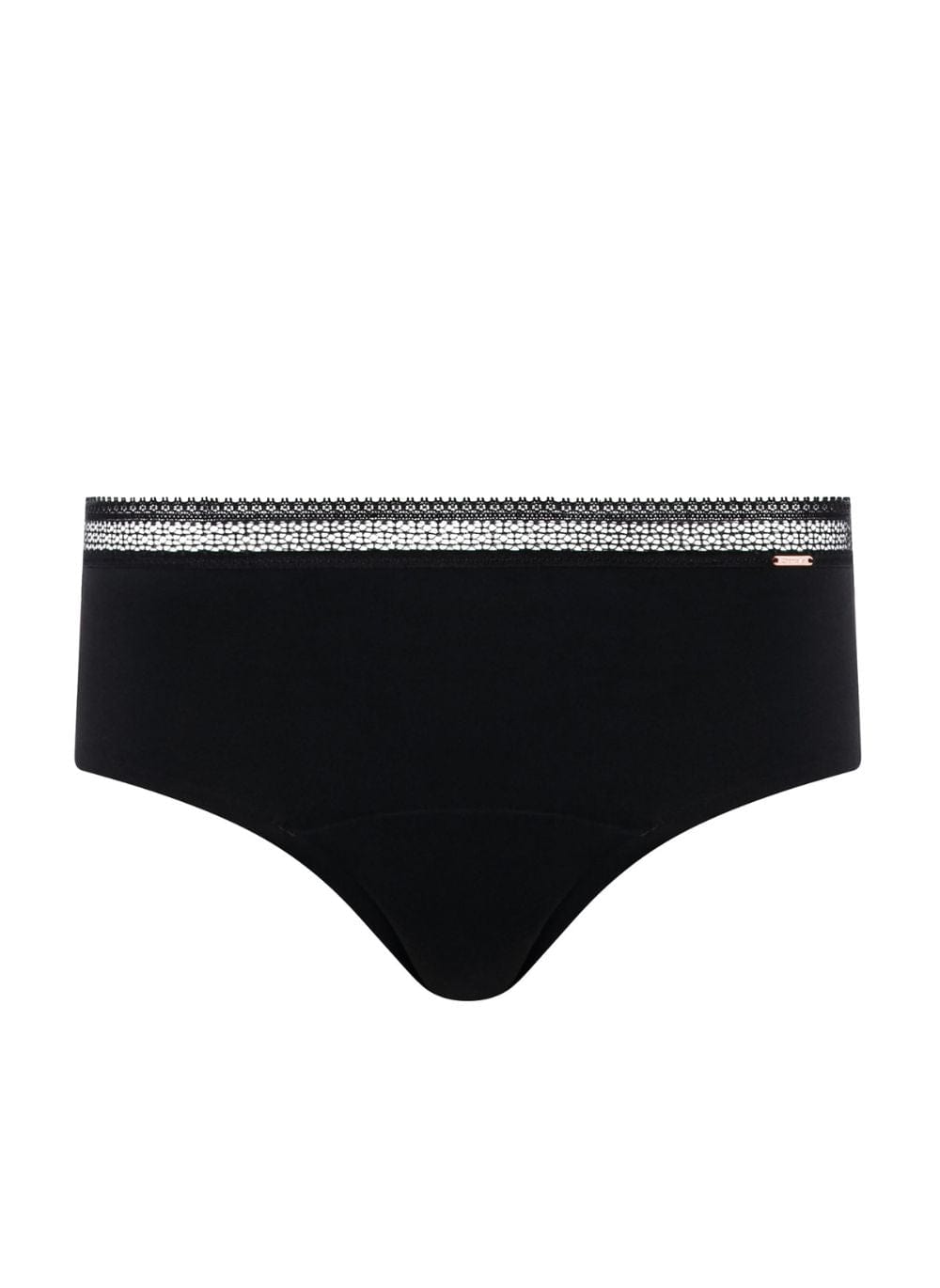 Chantelle Clothing - Basics Chantelle Life Graphic Period Hipster Shorty Black