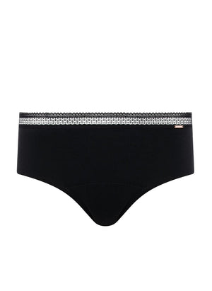 Chantelle Clothing - Basics Chantelle Life Graphic Period Hipster Shorty Black