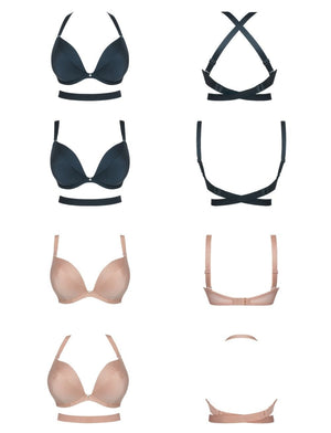 Curvy Kate Bra - Basics Curvy Kate SuperPlunge Multiway Padded Plunge Bra Black