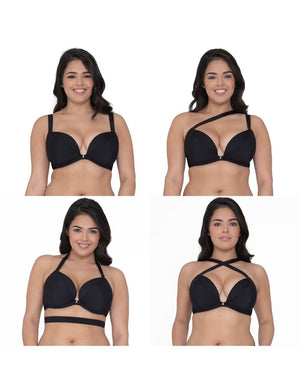 Curvy Kate Bra - Basics Curvy Kate SuperPlunge Multiway Padded Plunge Bra Black