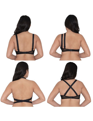 Curvy Kate Bra - Basics Curvy Kate SuperPlunge Multiway Padded Plunge Bra Black