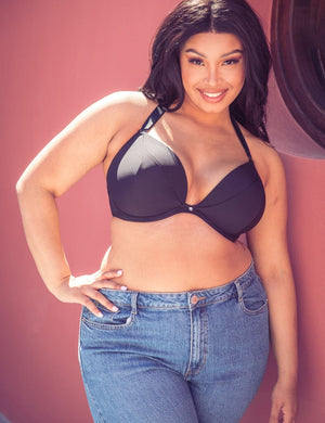 Curvy Kate Bra - Basics Curvy Kate SuperPlunge Multiway Padded Plunge Bra Black
