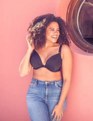 Curvy Kate Bra - Basics Curvy Kate SuperPlunge Multiway Padded Plunge Bra Black