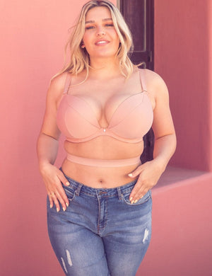 Curvy Kate Bra - Basics Curvy Kate SuperPlunge Multiway Padded Plunge Bra Latte