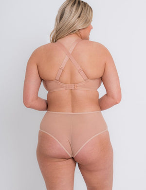 Curvy Kate Bra - Basics Curvy Kate SuperPlunge Multiway Padded Plunge Bra Latte