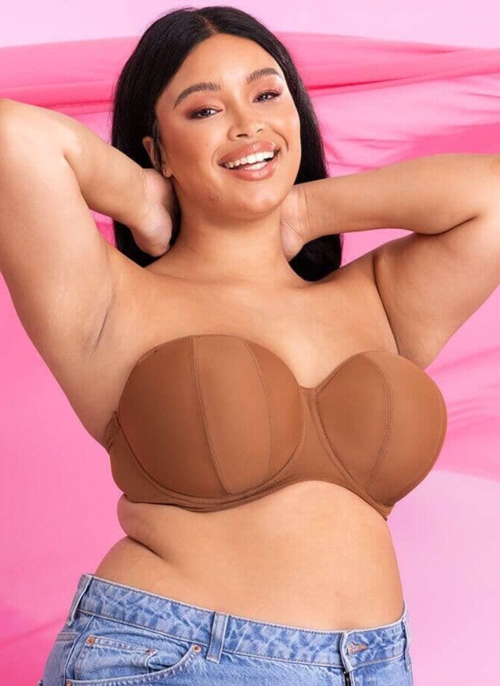 Curvy Kate Luxe strapless beha voor dames, Cacao, 70G Curvy Kate Luxe strapless beha voor dames, Cacao, 70G