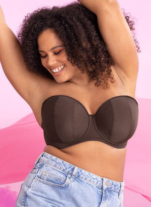 Curvy Kate Lingerie - Strapless Curvy Kate Luxe Strapless Bra Cocoa
