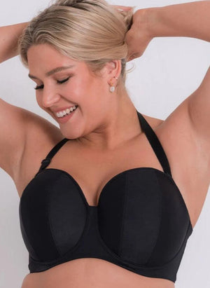 Curvy Kate Lingerie - Strapless Curvy Kate Luxe Strapless Bra Jet Black