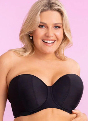 Curvy Kate Lingerie - Strapless Curvy Kate Luxe Strapless Bra Jet Black