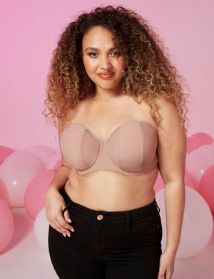 Curvy Kate Lingerie - Strapless Curvy Kate Luxe Strapless Bra Latte