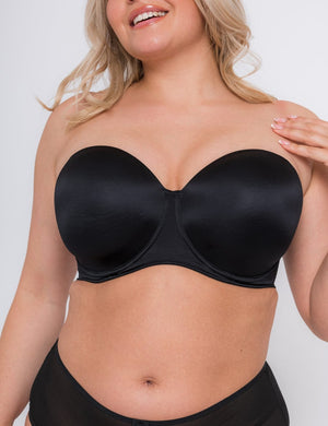 Curvy Kate Strapless Curvy Kate Smoothie Strapless Moulded Bra Black