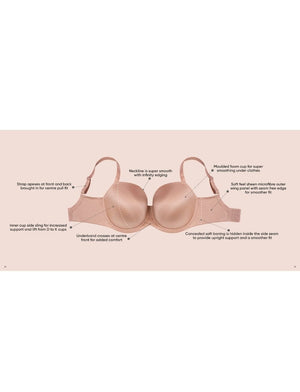 Curvy Kate Strapless Curvy Kate Smoothie Strapless Moulded Bra Latte
