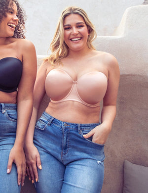 Curvy Kate Strapless Curvy Kate Smoothie Strapless Moulded Bra Latte