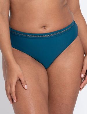Curvy Kate Swimwear - Brief Curvy Kate First Class Classic Bikini Bottom Deep Teal