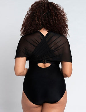 Curvy Kate Swimwear - Swimsuit Curvy Kate Wrapsody Bandeau Swimsuit Black