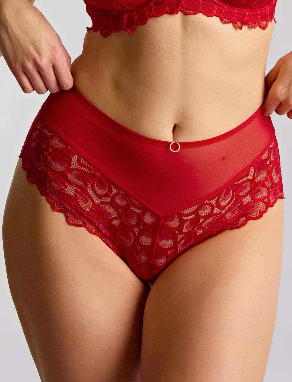Panache Allure Deep Brief True Red