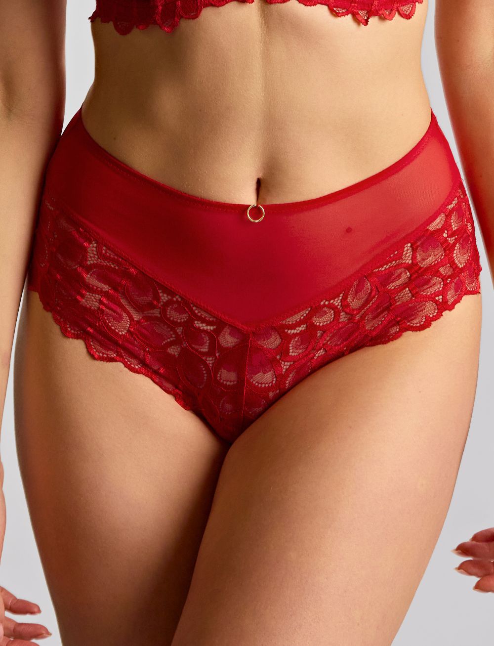 Panache Allure Deep Brief True Red