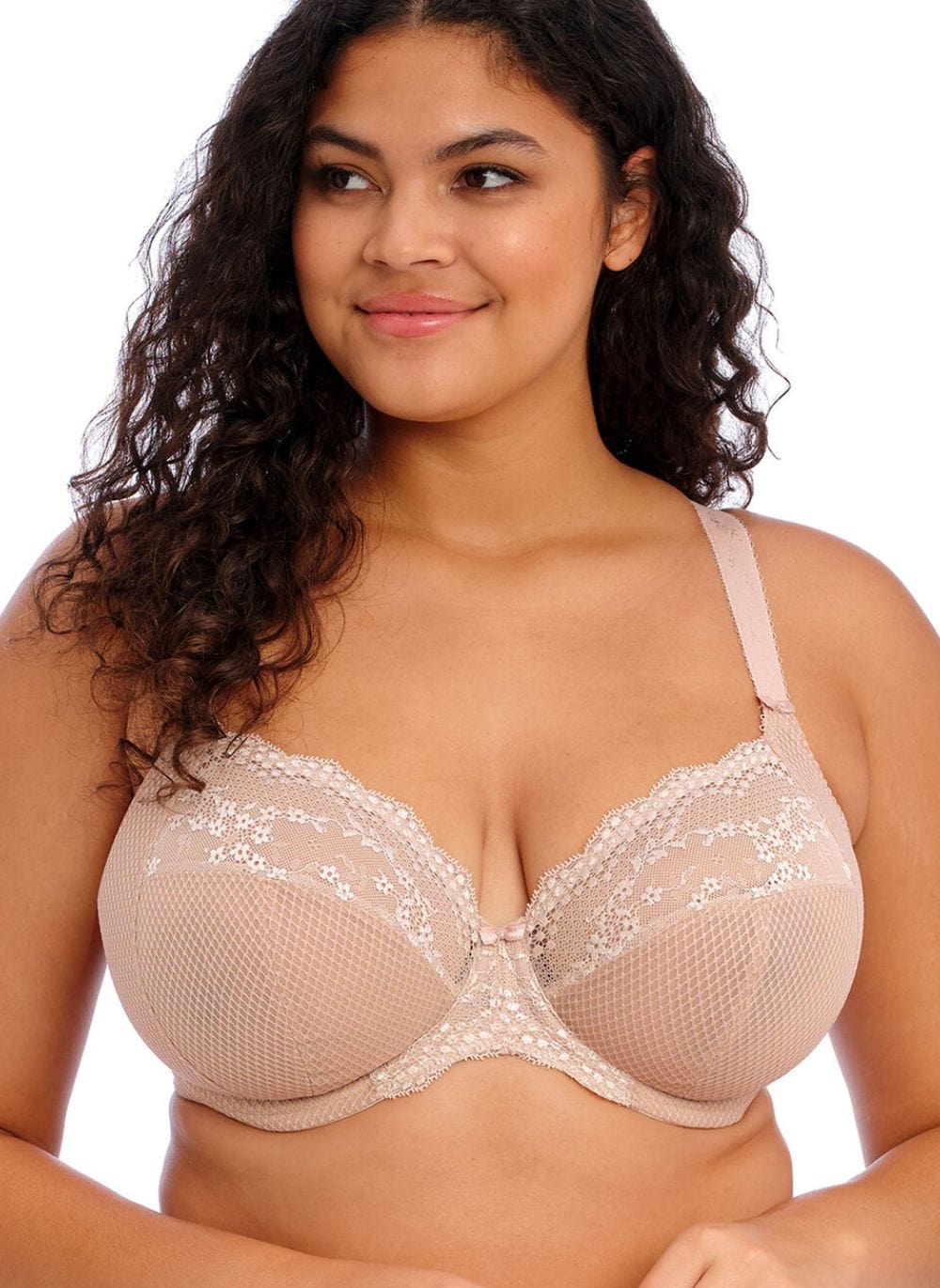 Elomi Lingerie - Non-Moulded Elomi Charley Stretch Plunge Bra Fawn