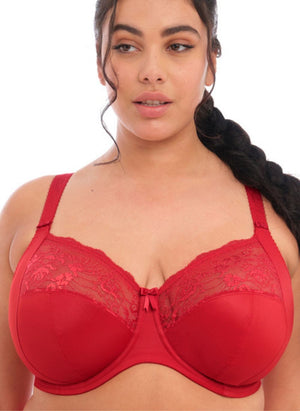 Elomi Lingerie - Non-Moulded Elomi Morgan UW Bra Plain Haute Red