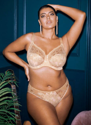 Elomi Lingerie - Non-Moulded Elomi Morgan UW Bra Print Toasted Almond