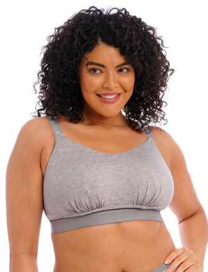 Elomi Lingerie - Wirefree Elomi Downtime Non Wired Bralette Grey Marl