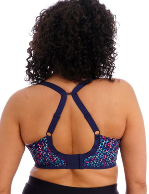 Elomi Sport - Bra - Underwired Elomi Energise Multiway Sports Bra Navy Geo