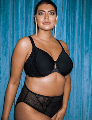 Elomi T-Shirt Bra - Moulded Elomi Charley Bandless Spacer Moulded Bra Black