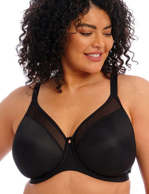Elomi T-Shirt Bra - Non-moulded Elomi Smooth Moulded T-Shirt Bra Black