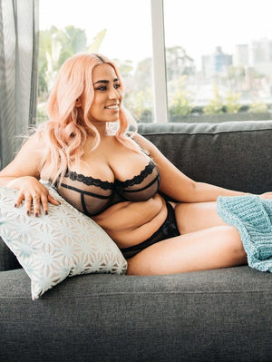 Ewa Michalak Bra - Basics Ewa Michalak Czarna Mgielka SM Bra Black