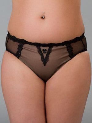 Ewa Michalak Lingerie - Brief Ewa Michalak Czarna Mgielka Brief Black