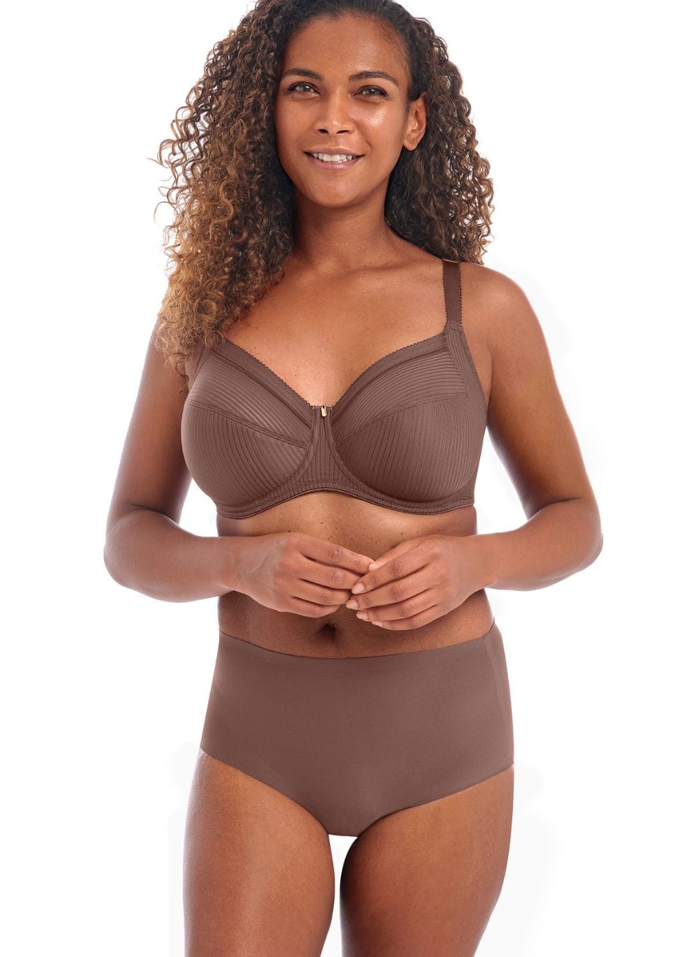 Fantasie Lingerie - Non-Moulded Fantasie Fusion UW Full Cup Side Support Bra Coffee Roast