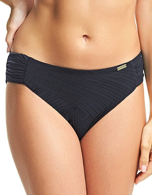 Fantasie Swimwear - Brief Fantasie Ottawa Mid Rise Gathered Brief Black