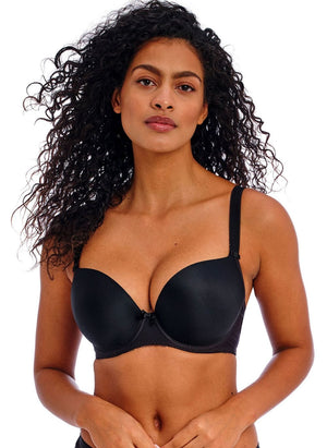 Freya Lingerie - Moulded - Seamless Freya Deco Plunge Bra Black