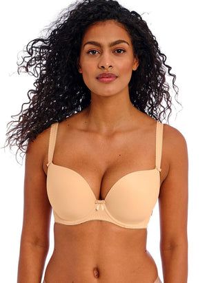 Freya Lingerie - Moulded - Seamless Freya Deco Plunge Bra Nude