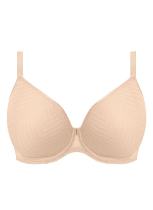 Freya Lingerie - Moulded - Seamless Freya Tailored UW Moulded Plunge T-Shirt Bra Natural Beige