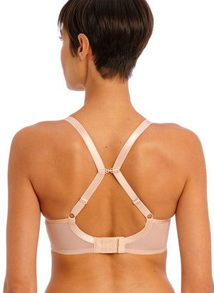 Freya Lingerie - Moulded - Seamless Freya Tailored UW Moulded Plunge T-Shirt Bra Natural Beige