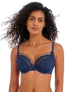Freya Lingerie - Non-Moulded Freya Catwalk UW Plunge Bra Midnight