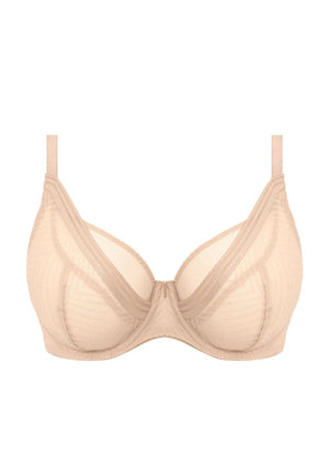 Freya Lingerie - Non-Moulded Freya Tailored UW High Apex Plunge Bra Natural Beige